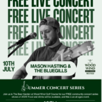 Free Live Music Summer Concert Series in The Beer Garden at Wood Wind Golf Course featuring Mason Hasting and The Bluegills