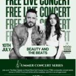 Free live summer concerts at Wood Wind Golf Course in The Beer Garden July 10th featuring Beauty and the Beats
