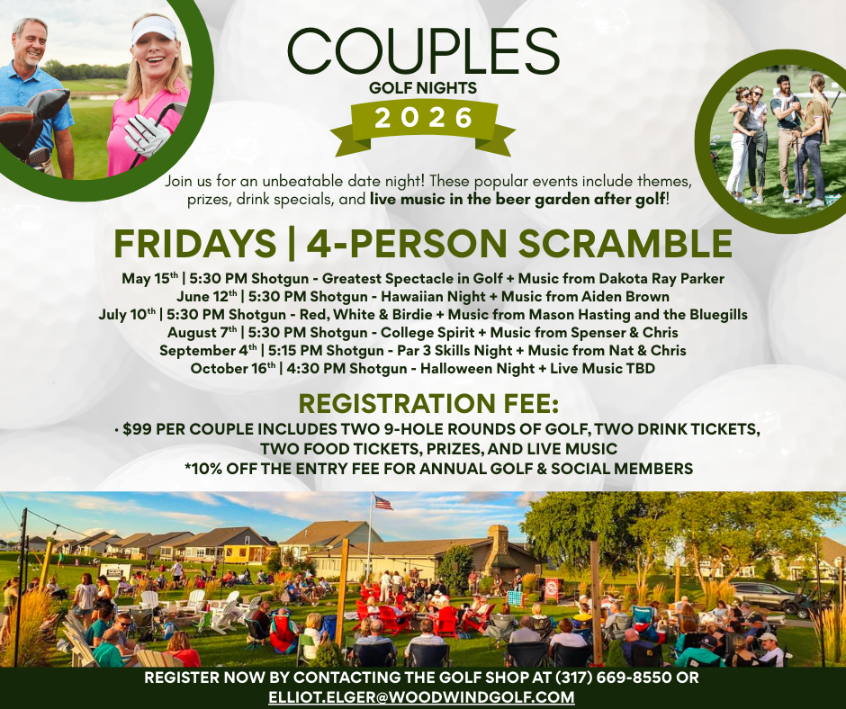 Free Community Concert Series in The Beer Garden at Wood Wind Golf Course