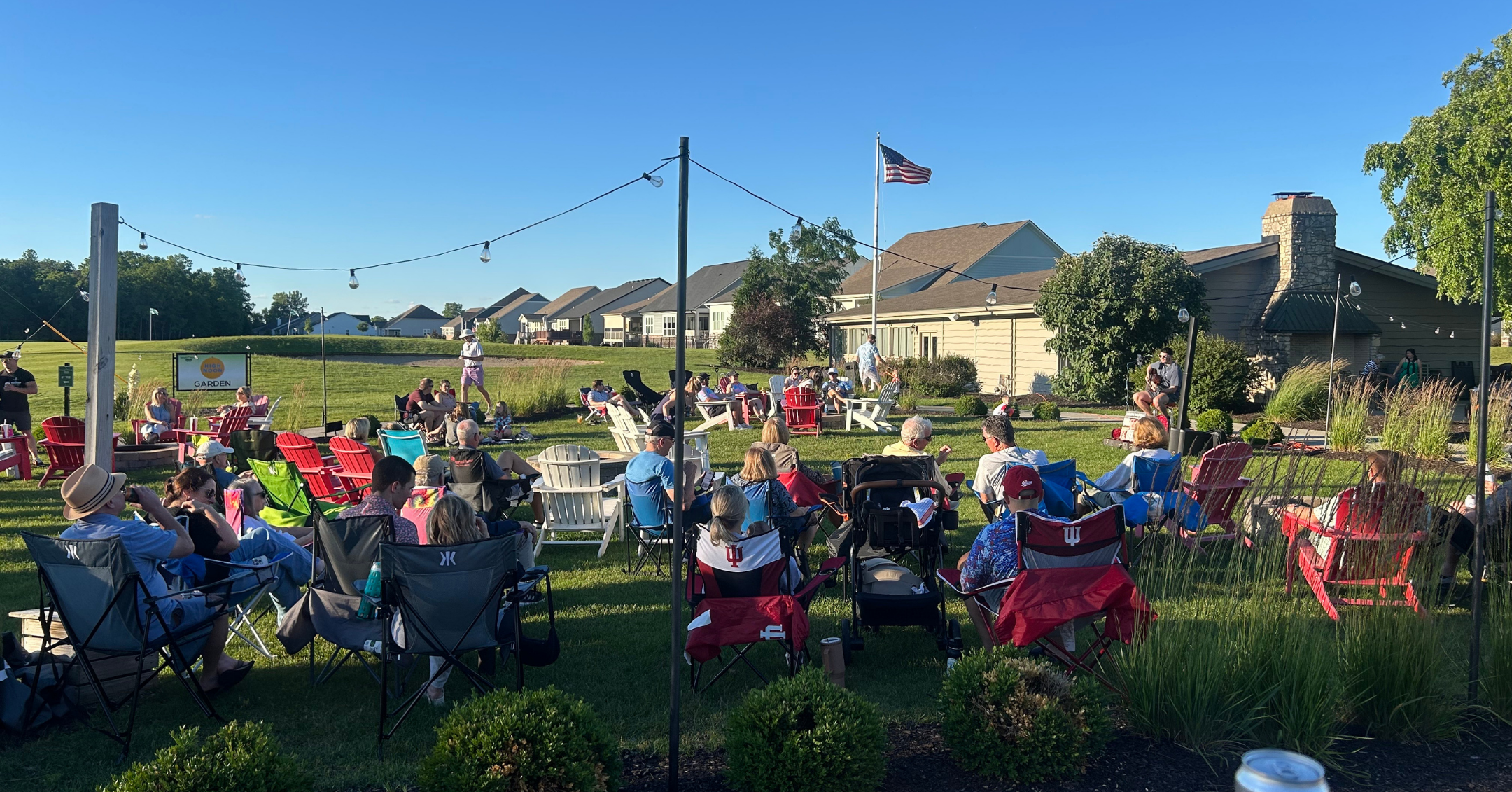 Live music in The Beer Garden Couples Golf Night at Wood Wind Golf Course