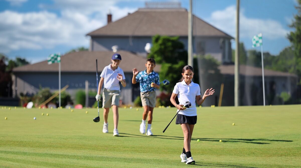 Junior Golfers at Wood Wind Golf Course in Westfield Hamilton County Indiana