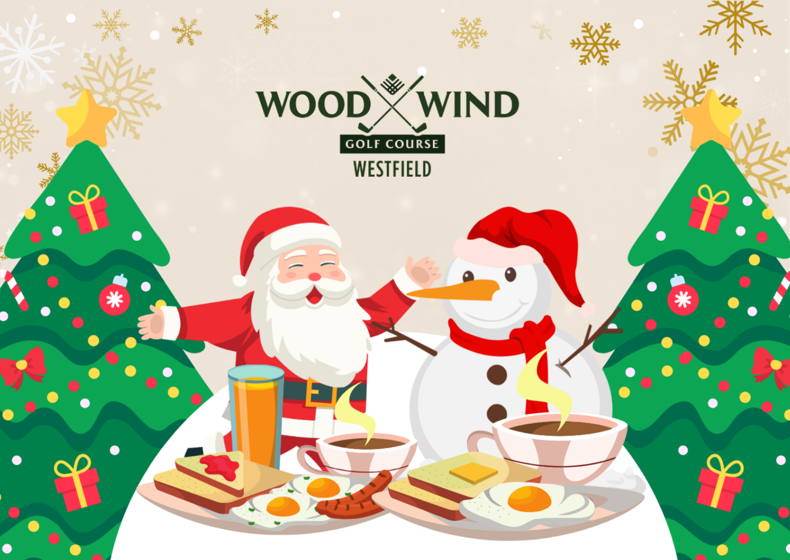 Wood Wind Golf Course Holiday Party Santa's Workshop December 5th Westfield Indiana